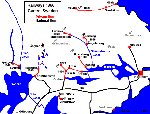 Railway map.